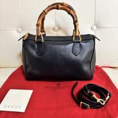 美品 付属品完備 GUCCI オールド グッチ バンブー 2way バッグ - メルカリ