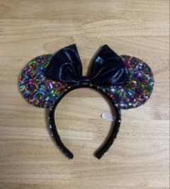 ディズニー カチューシャ ミニー スパンコール レインボーのサムネイル