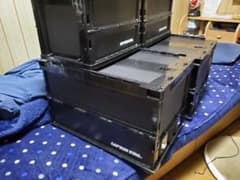キャプテンスタッグ　折りたたみコンテナ　4個セットのサムネイル