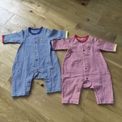 ホットビスケッツ　ロンパース　ツーウェイオール2枚セット 双子のサムネイル
