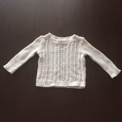 【ひめさら様専用】baby gap80白のニットのサムネイル