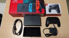 ニンテンドースイッチ本体+純正プロコン【美品】のサムネイル