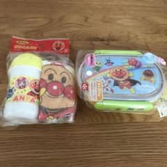 アンパンマン　　お弁当箱、おしぼりセットのサムネイル