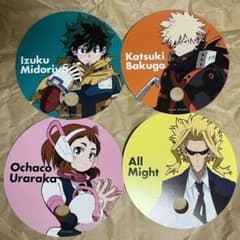 僕のヒーローアカデミア　ヒロアカキャラクターうちわ　ららぽーと　非売品　4枚のサムネイル