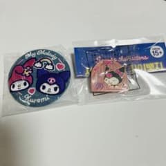 マイメロ&クロミ刺繍缶バッジ・クロミピンバッジのサムネイル