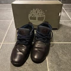 Timberland スニーカー ネイビー レザー キャンバス　ティンバーランドのサムネイル