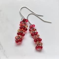 No.381 チェコビーズ ファルファーレのピアス No.464 チェコビーズ ファルファーレのピアス - メルカリ