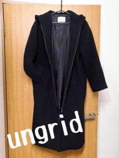 年始値下げ！ungrid♡サイドジップフーデットロングコートのサムネイル