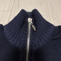 Cruciani クルチアーニ極上ジップアップ スタンドカラーネイビー46
