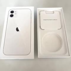 極美品 iPhone 11 ホワイト 空箱 SIMピン付き - メルカリ