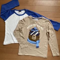 長袖カットソー 140cm 2枚セット　H&M,他