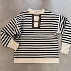 dahl'ia ダリア ボーダー ガンジーニット 新品 未使用品 dahl'ia ダリア ボーダー ガンジーニット 新品 未使用品 - メルカリ