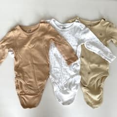 h&m 長袖 ロンパース 肌着 3枚セットのサムネイル