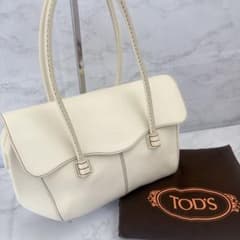 TOD'S コーニッシュウェーブ レザー ハンドバッグ トートバッグ