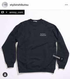 イズネス  ENNOY  スタイリスト私物 スウェット (BLACK)のサムネイル