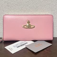 VivienneWestwood 長財布 ピンク ゴールド ラウンドファスナー - メルカリ