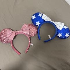 ディズニー カチューシャ 2点セット ピンク ブルーのサムネイル