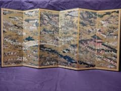 国宝 舟木本洛中洛外図 屏風 岩佐又兵衛 ミニチュア 大和絵 豊臣 便利