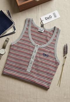 新品 D&G ドルチェ&ガッバーナ ボーダー タンクトップ - メルカリ