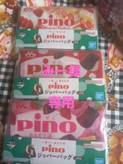 Pino 지퍼 가방 3점 세트 미사용품 피노 모리나가 유업