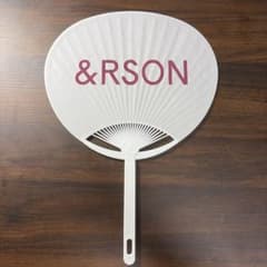 &RSON うちわ ホワイトのサムネイル