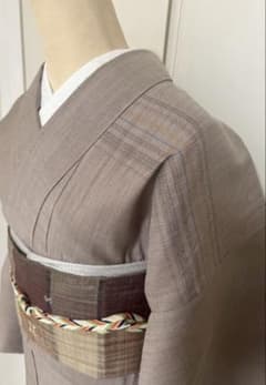 単衣 ＜重要無形文化財本場結城紬＞80亀甲 横段模様 - メルカリ