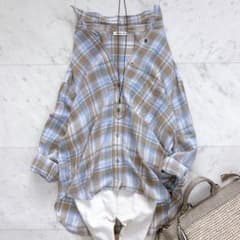 美品✨ドゥーズィエム クラス Vi/Li Check Wash シャツ 25SS - メルカリ