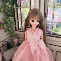 リカちゃん♡ハンドメイドドレス☆27センチドール服 27センチドール服 ハンドメイド ドレスセット リカちゃん no.2770