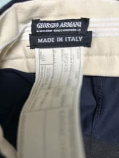 Giorgio Armani ネイビー スラックス　難ありのサムネイル