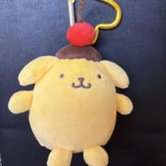サンリオ ポムポムプリン むにゅぐるみパティオ なめらかカスタード カラビナのサムネイル