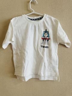 チャオパニック きかんしゃトーマス 半袖Tシャツ ホワイト110のサムネイル