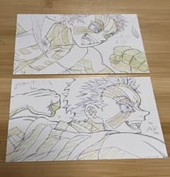 鬼滅の刃 猗窩座 原画風ポストカード 2枚セット