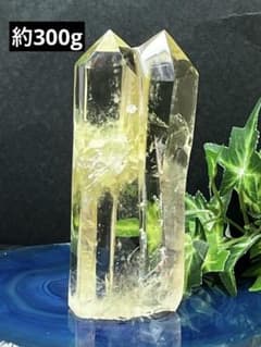 天然石　シトリンクォーツ　ダブルポイント クォーツインクォーツ　貫入⭐️2910 天然石 シトリンクォーツ ダブル ポイント クォーツインクォーツ 貫入