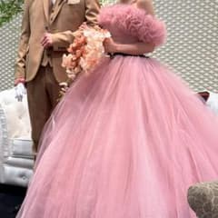 ynswedding カラードレス kiki jill風 ピンク - メルカリ