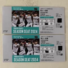 プロ野球セ・リーグ···巨人x広島戦ペアチケット  6月28日　金曜日　18時〜のサムネイル