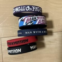 MAN WITH A MISSION ラバーバンド 5本セットのサムネイル
