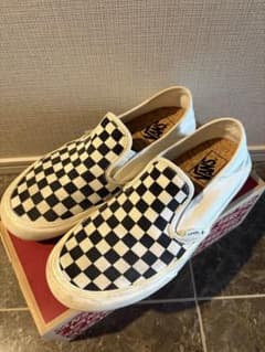 激レア VANS ヴァンズ バンズ スリッポン チェッカー 白黒 26センチ 