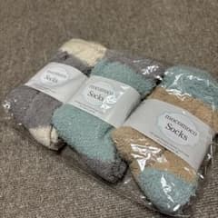 mocomoco フリースソックス 3足セットのサムネイル