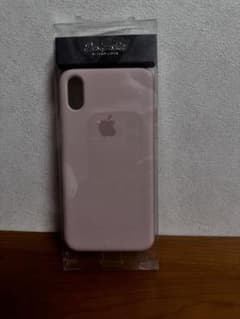 Apple iPhone X 純正シリコンケース サウンドピンク