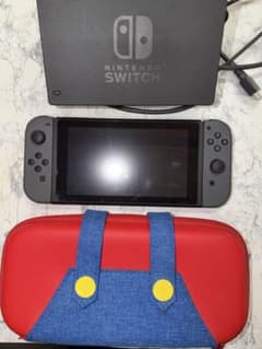 Nintendo Switch 本体 グレー ケースおまけ付き 箱無しのサムネイル