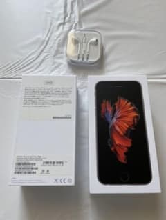 【純正イヤホン付】iPhone6s ブラック 箱のみのサムネイル