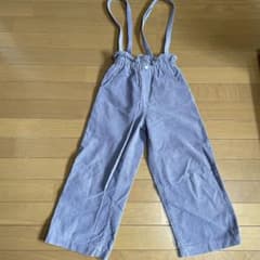ストライプ サスペンダー付きオーバーオール 130cmのサムネイル