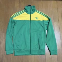 adidas OREGON トラックジャケット グリーン イエロー Lのサムネイル