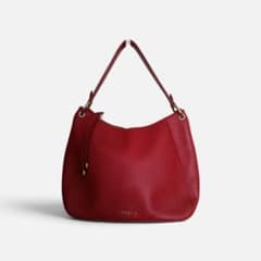 FURLA フルラ 　レッド レザー ショルダーバッグ　落ち着いた赤のサムネイル