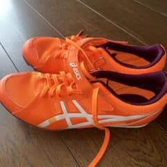 asics 陸上競技用スパイクシューズ オレンジのサムネイル