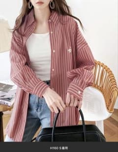 【完売品】【未使用】classicalelf ストライプシャツ オーバーサイズのサムネイル