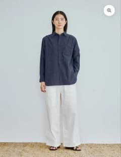 TICCA ニアデニムシャツ コットン ブルー 長袖 美品 - メルカリ