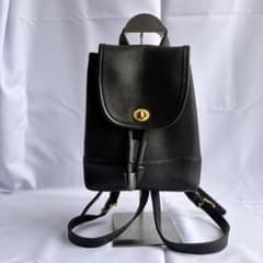 【良品】coach old backpack leather black USAのサムネイル