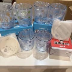 ちいかわ エニマイくじ レトロプラコップ 豆皿セットのサムネイル