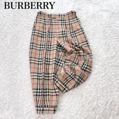 BURBERRY バーバリー ノバチェック クロップドバルーンパンツ BURBERRY バーバリー ノバチェック クロップドバルーンパンツ - メルカリ